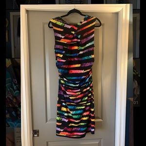 Arthur Levine black crayons jersey dress